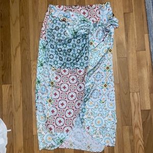 NWT Zara wrap midi skirt